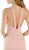 Poly USA - 8058 Sleeveless Halter Span Satin Trumpet Dress