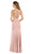 Poly USA - 8058 Sleeveless Halter Span Satin Trumpet Dress