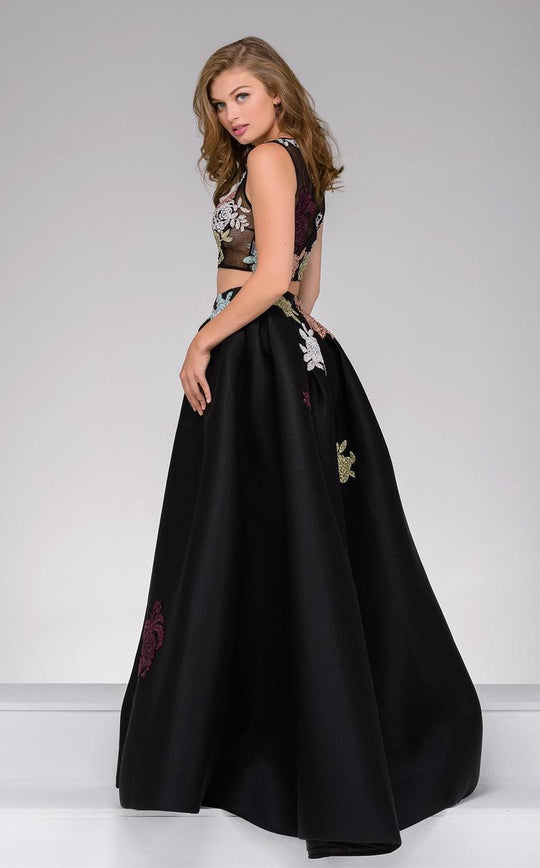 46931 Two Piece Multi-Color Floral Ballgown