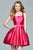 Square Neck Short Mikado Dress 8062