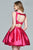 Square Neck Short Mikado Dress 8062