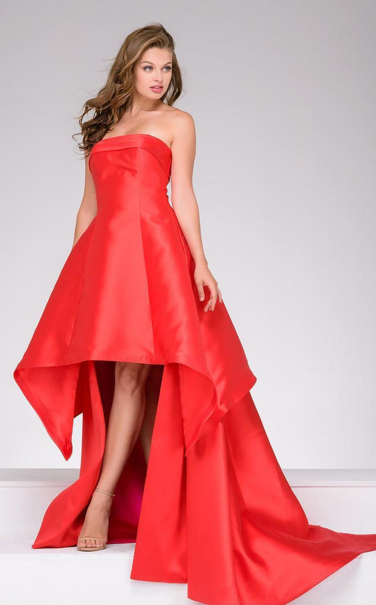 47444 Sleek High Low A-line Dress