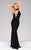 47659 Sleek High Neck Sheath Dress