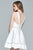 Lace V-Neck Mikado Dress 8064