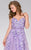 47763 Floral Sweetheart A-line Dress