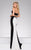 47957 Two-Piece Fitted Two-Tone Gown