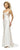 Alexia Designs - 806 Sweetheart Bodice Ribbon Back Paneled Dress In White and Neutral