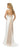 Alexia Designs - 806 Sweetheart Bodice Ribbon Back Paneled Dress In White and Neutral