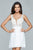 Beaded Lace Cocktail Dress 8070