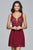Beaded Lace Cocktail Dress 8070
