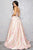 Mac Duggal - 80717D Strapless Sweetheart Gown with Overlay Skirt in Pink and Floral