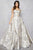 Mac Duggal - 80717D Strapless Sweetheart Gown with Overlay Skirt in Silver and Floral