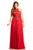 Johnathan Kayne - 8073 Lace Halter A-line Dress in Red