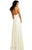 Johnathan Kayne - 8074 Plunging Halter Ruched Empire Gown In White