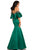 Johnathan Kayne - 8075 Beaded Off Shoulder Mermaid Dress In Green