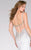 42700 Embellished Deep V-neck Trumpet Dress