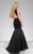 45165A High Halter Satin Mermaid Gown