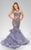 45997 Beaded Halter Mermaid Dress
