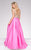 46073 Bejeweled V-neck A-line Dress
