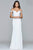 Off-Shoulder Drape Gown  8083