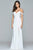 Off-Shoulder Drape Gown  8083