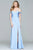Off-Shoulder Drape Gown  8083