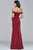 Off-Shoulder Drape Gown  8083