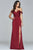Off-Shoulder Drape Gown  8083
