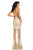 Johnathan Kayne - 8084 Embroidered Mesh Gown with Detachable Skirt In Neutral