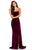 Johnathan Kayne - 8087 Strapless Sweetheart Velvet Sheath Gown In Purple