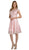 Poly USA - 8090 Jewel Lace A-Line Cocktail Dress
