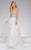 36990 Crystal Embellished Strapless A Line Gown