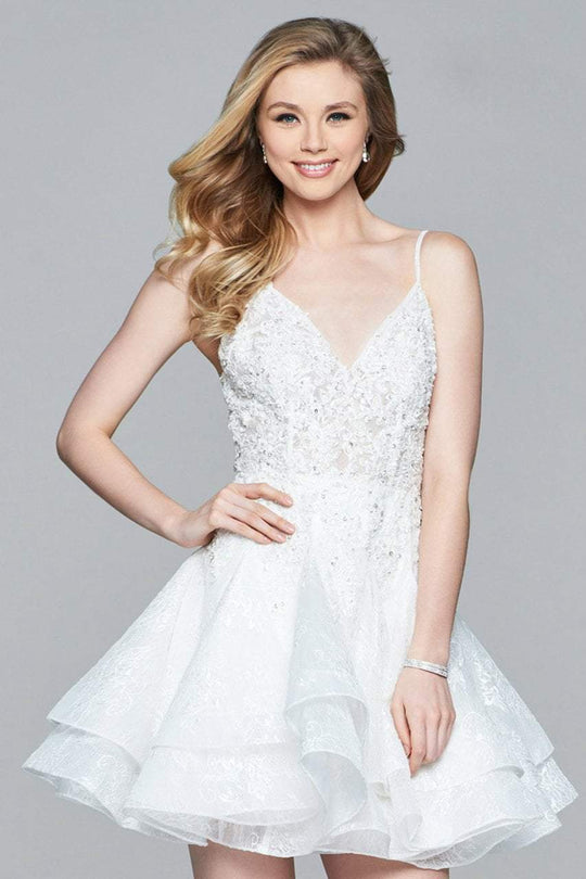 Beaded Cocktail Dress 8091