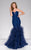 37478A Strapless Lace Ruffled Mermaid Gown