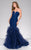 37478A Strapless Lace Ruffled Mermaid Gown