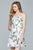 Deep V-Neck A-Line Dress 8093