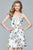 Deep V-Neck A-Line Dress 8093