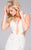 41301A Embellished Deep V-neck Sheath Dress
