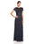 Adrianna Papell - Embellished Jewel Neck Sheath Dress 91918060 in Blue