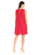 Nine West - 10647202 Sleeveless Floral Lace Cocktail Dress in Red