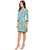 London Times - T2596MNR Quarter Sleeve Scroll Print Dress in Green and Purple