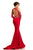 Johnathan Kayne - 8102 Beaded Jewel Mermaid Dress in Red
