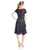 Sangria - ASABZ1ACT Lace Bateau A-line Dress in Blue