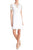 Elie Tahari - E303N607 Lace V-neck A-line Dress In White