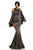 Johnathan Kayne - 8111 Bell Sleeve Glitter Knit Gown in Black