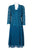 Alex Evenings - 8112213 Mock Two-Piece Sequined Lace Dress with Jacket In Blue