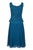 Alex Evenings - 8112213 Mock Two-Piece Sequined Lace Dress with Jacket In Blue