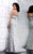 MNM Couture - 8112W Strapless Lace Empire Evening Gown In Silver