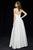 Angela & Alison High Halter Neckline A-line Gown 81149 In White