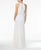 Adrianna Papell - Halter Neckline Mesh Long Dress 181914930 in White